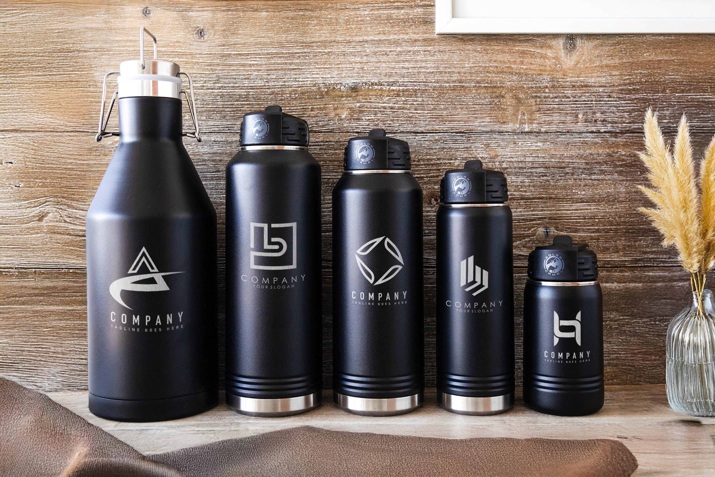 Engraved Business Tumbler, Custom Company Gift Tumbler, Corporate Drinkware, Travel Size Mug, Personalized Executive Gift, Water Bottle
