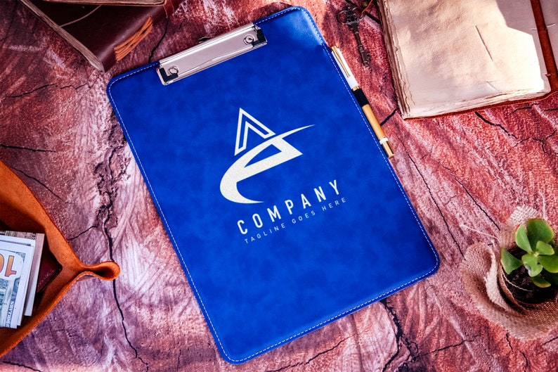 Custom Company Logo Clipboard, Engraving Leather Clipboard