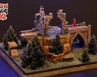 Dungeon Blocks XL: Majestic Highlands Terrain Set - RPG Tabletop Gaming