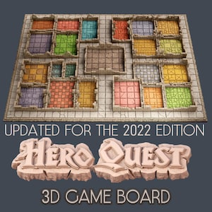 HeroQuest: Enhance Your Experience with a 3D Modular Fantasy Game Board