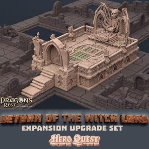 HeroQuest: Return of the Witch Lord - Set di espansione e aggiornamento / componente aggiuntivo per il tabellone di gioco fantasy modulare 3D