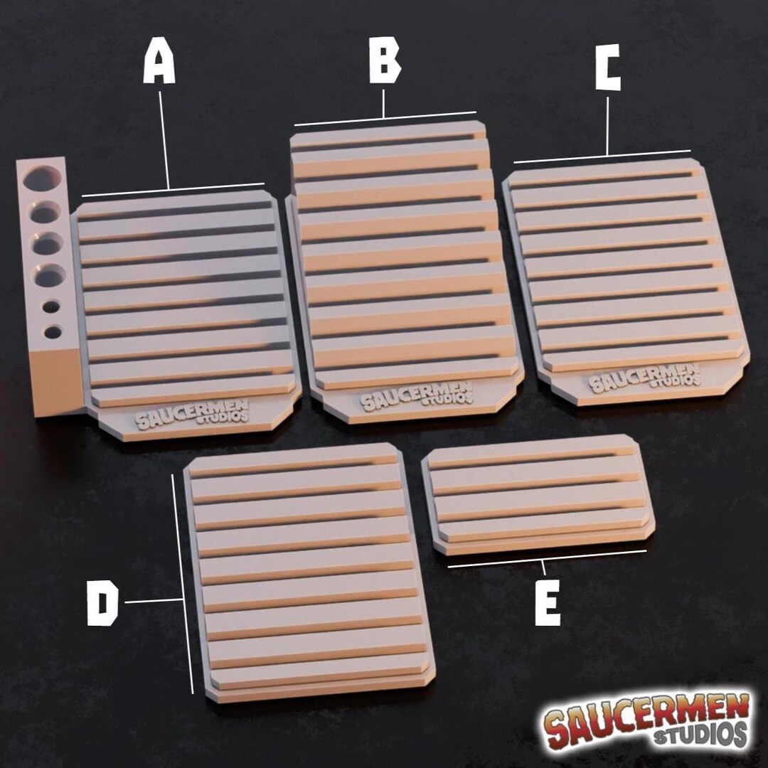 Holding Rackz Texture & Practice Palette Holding Racks With Brush Holder - Etsy Australia