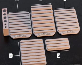 Texture & Practice Palette Holding Racks with Brush Holder