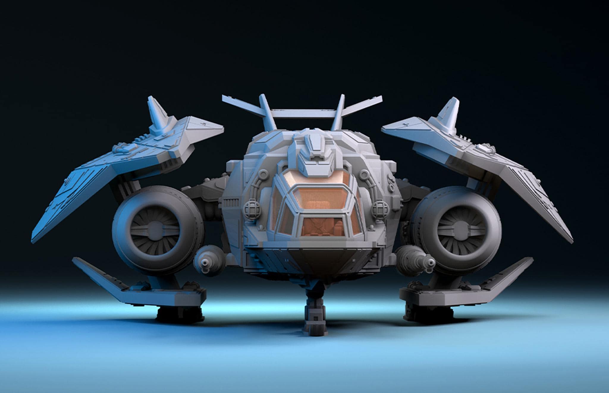 Spaceship Model – Vortex Sci-fi Spacecraft Kit - Etsy