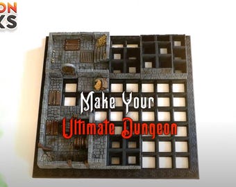 DUNGEON BLOCKS The Ultimate Dungeon - Large Starter Set - 84 blocks