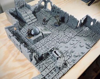 Death x Tiles - Modular Dungeon Terrain - Caves & Caverns | Starter Set