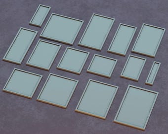 25mm Square Base Movement Trays: Tabletop Wargaming (35pc)