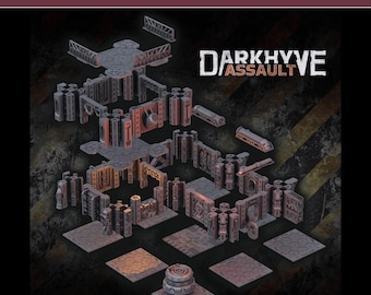Necromunda Modular Terrain Tiles | Starter Set - 6 tiles - 61 pieces