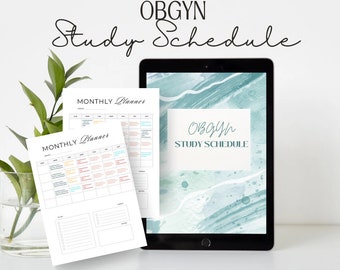 OBGYN Registry Exam Study Schedule- Sonography/ Ultrasound