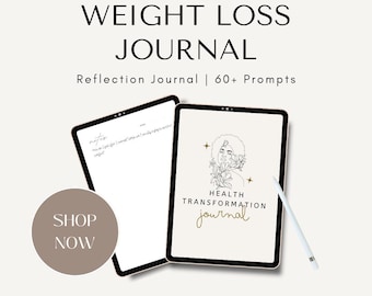 Guided Wellness & Weight Loss Journal | Health Transformation Journal | Mindset Support PDF