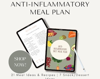 Anti-Inflammatory Weekly Meal Plan | Clean Eating, Dairy-Free & Gluten-Free | Simple Healthy Recipes
