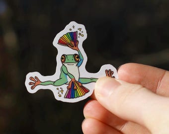 Pride Frog Sticker