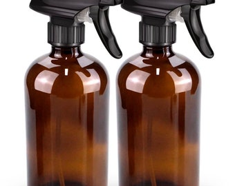 Botella de spray de vidrio ámbar