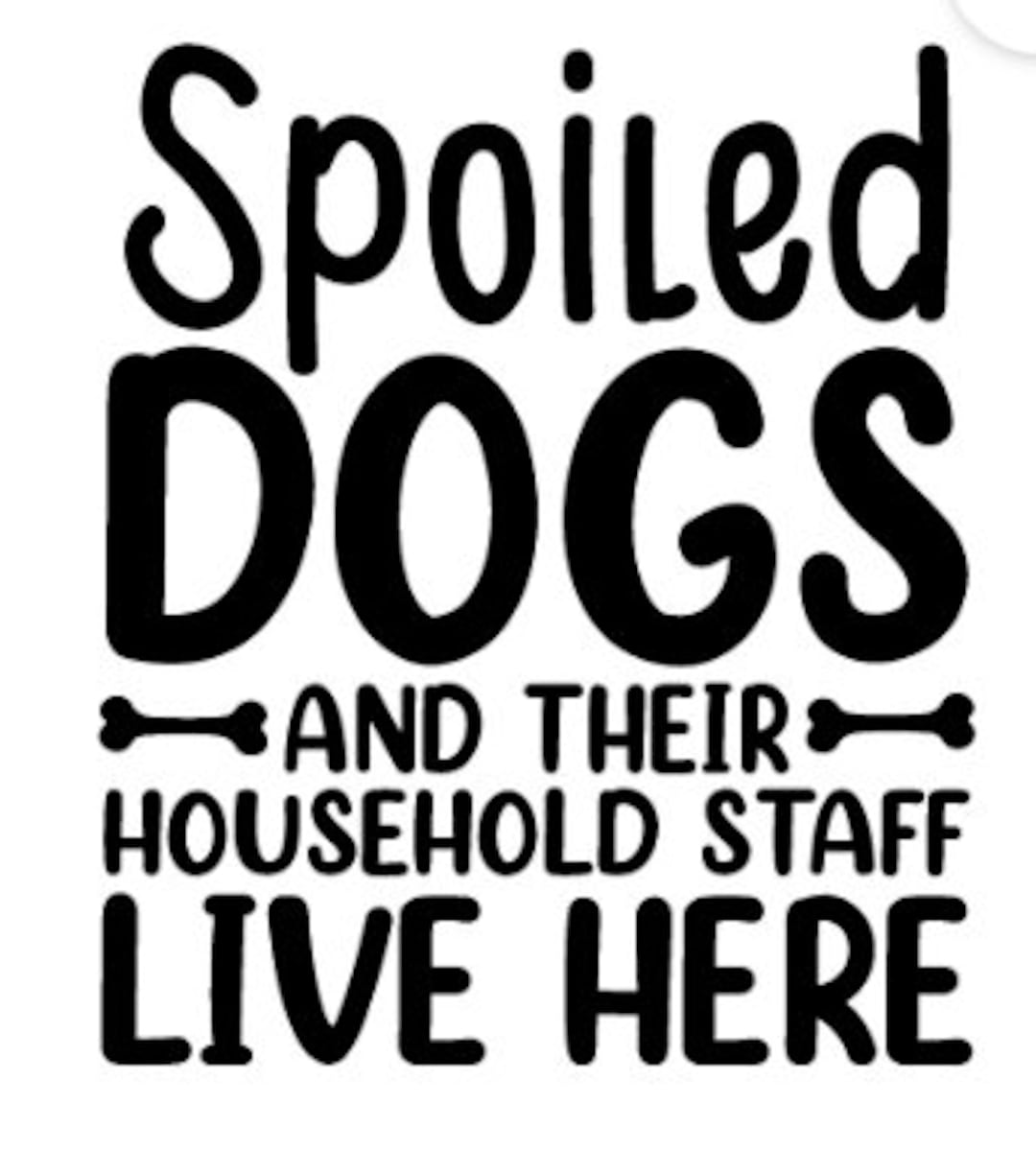 Lustiges Küchentuch 'Spoiled Dogs And Their Household Staff Live Here' – Mikrofaser, 40x61 Cm, Geschenk Für Hundeliebhaber
