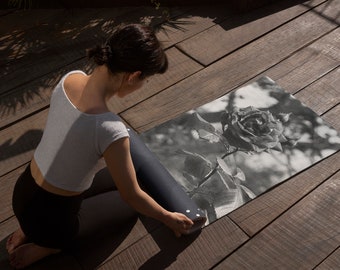 Original Printed Yoga Mat -  'Look At Me', Wellness Gift, Best for Workouts and Meditation