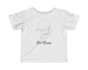 T-shirt en jersey fin pour bébé pour la fête des Mères