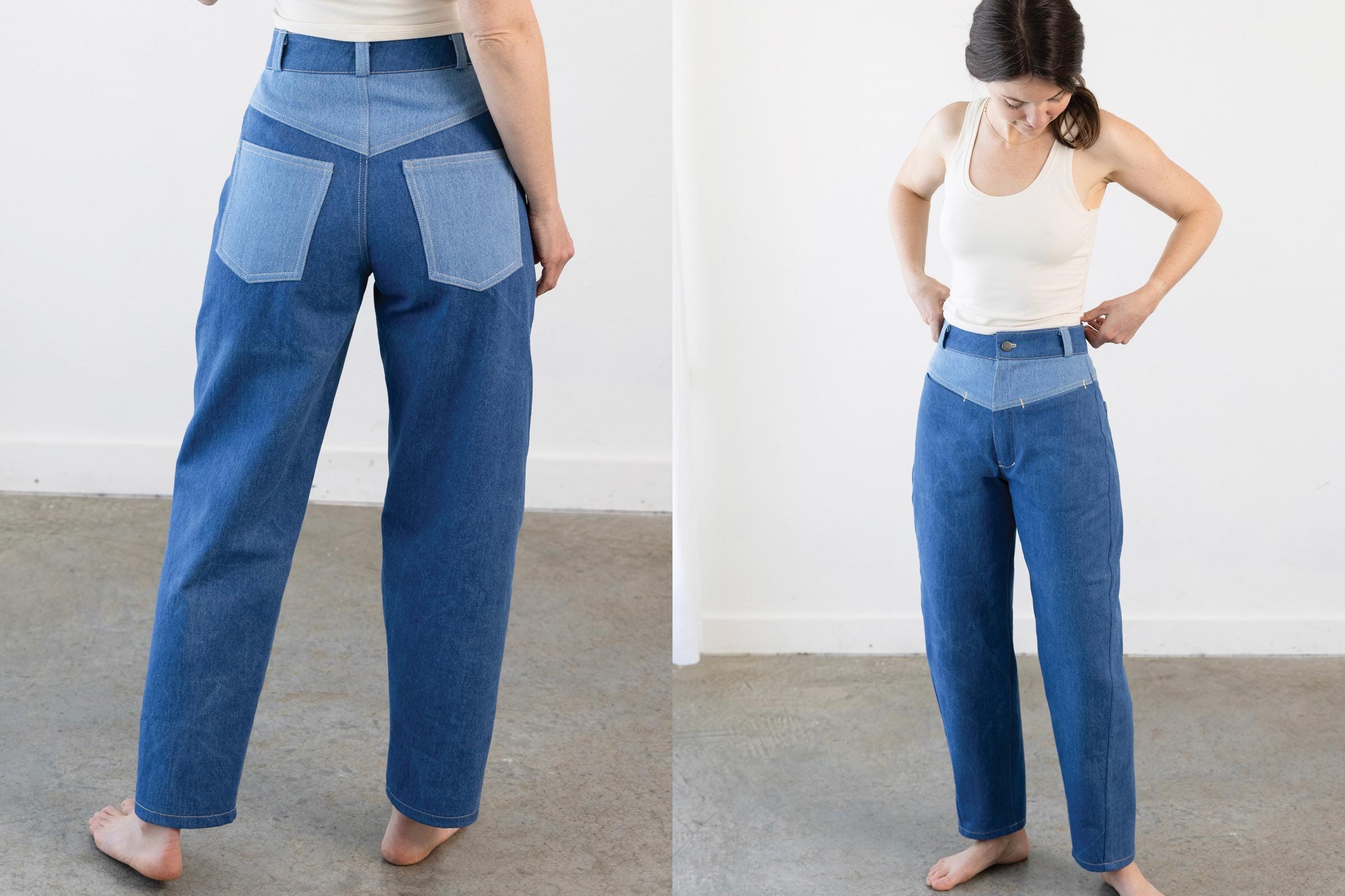 Buttress Jeans PDF Sewing Pattern | Size 00-32 - Etsy
