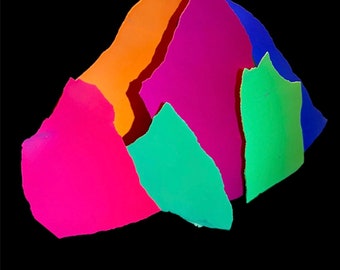 XXL Fluorescerende UV-chips/vlokken voor het "terazzo" effect - Jesmonite, Acrylpleister, AcrylicOne, A-Stone