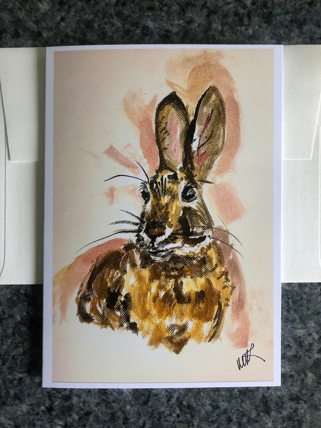 Bunny Card - Etsy