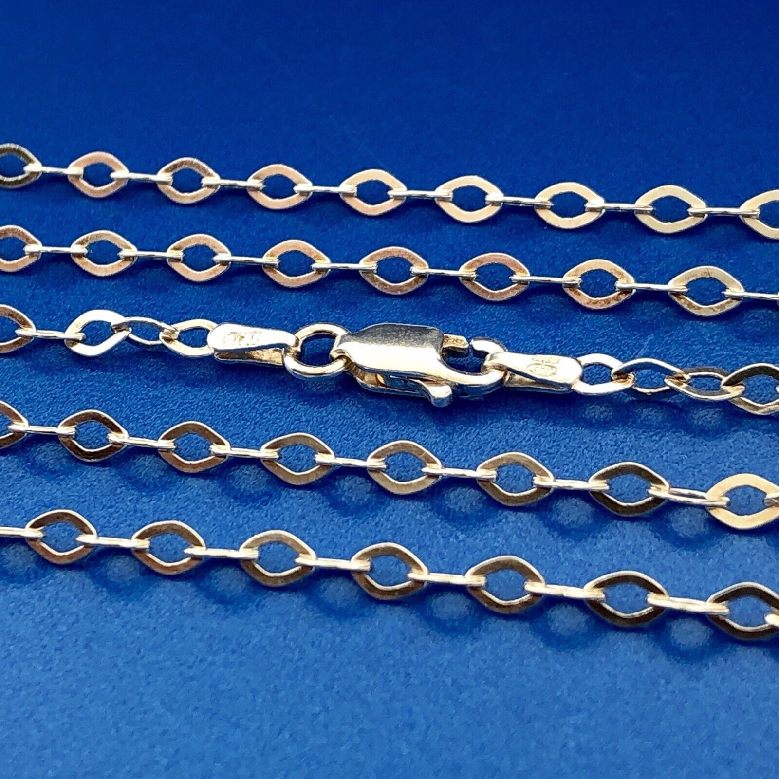 Designer Milor Italy 925 sterlingzilveren mooie ovale schakelketting