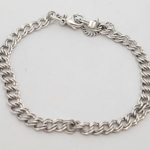 Designer James Avery .925 Sterling Silver Curb Link Chain Women&#39;s Charm Bracelet
