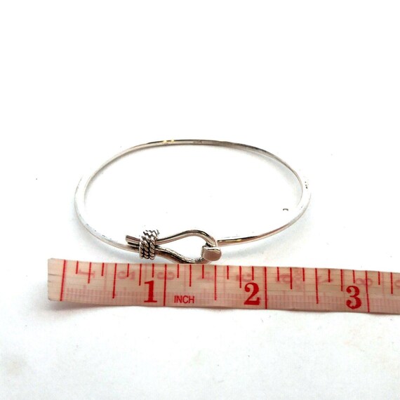 【新品】PRY シュウト Silver Hook Bangle [narrow] Sterling Silver Bangle With Hook Clasp 925 Thin Elegant
