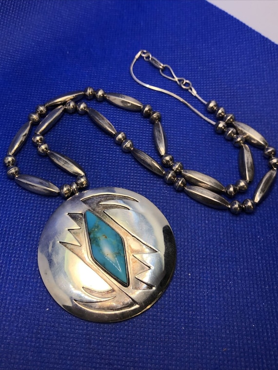 Native American Navajo 925 Sterling Silver Turquo… - image 3