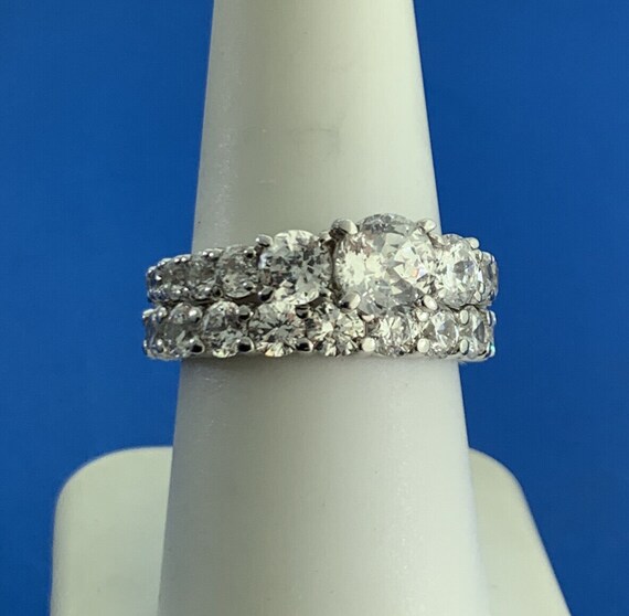 Cubic Zirconia Diamonique Bridal Ring Sets Diamonique Cubic