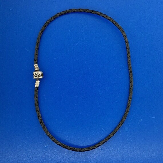 Pandora Moments Double Black Leather Bracelet Ste… - image 9