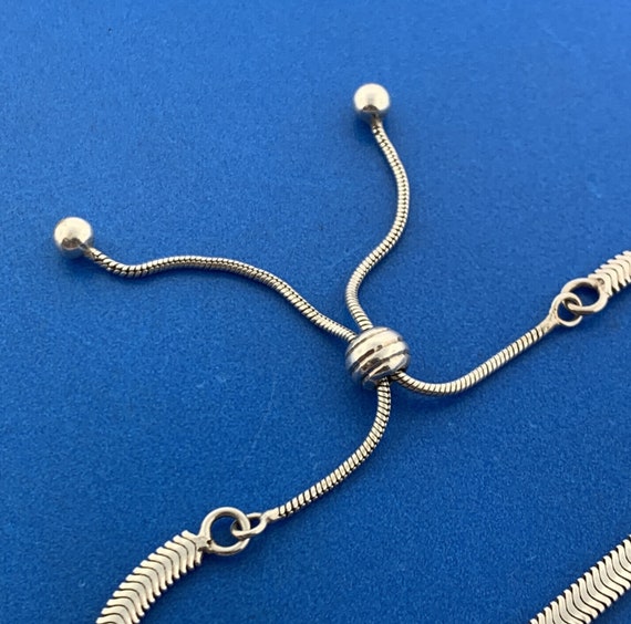 Sterling Silver 925 Slinky Snake Link Adjustable … - image 4