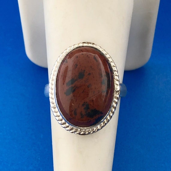 Fabulous Sterling Silver Oval Red Jasper Rejuvena… - image 2