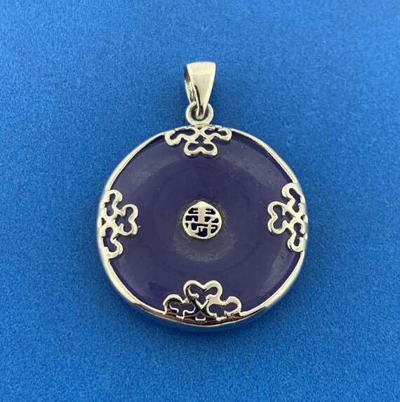 Chinese Export 925 Sterling Silver Lavender Long … - image 2