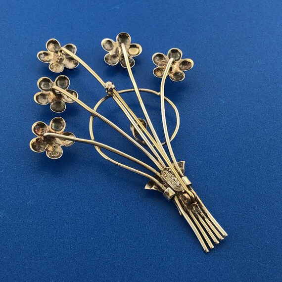 Mid Century Migley Sterling Silver 925 Flower Flo… - image 4