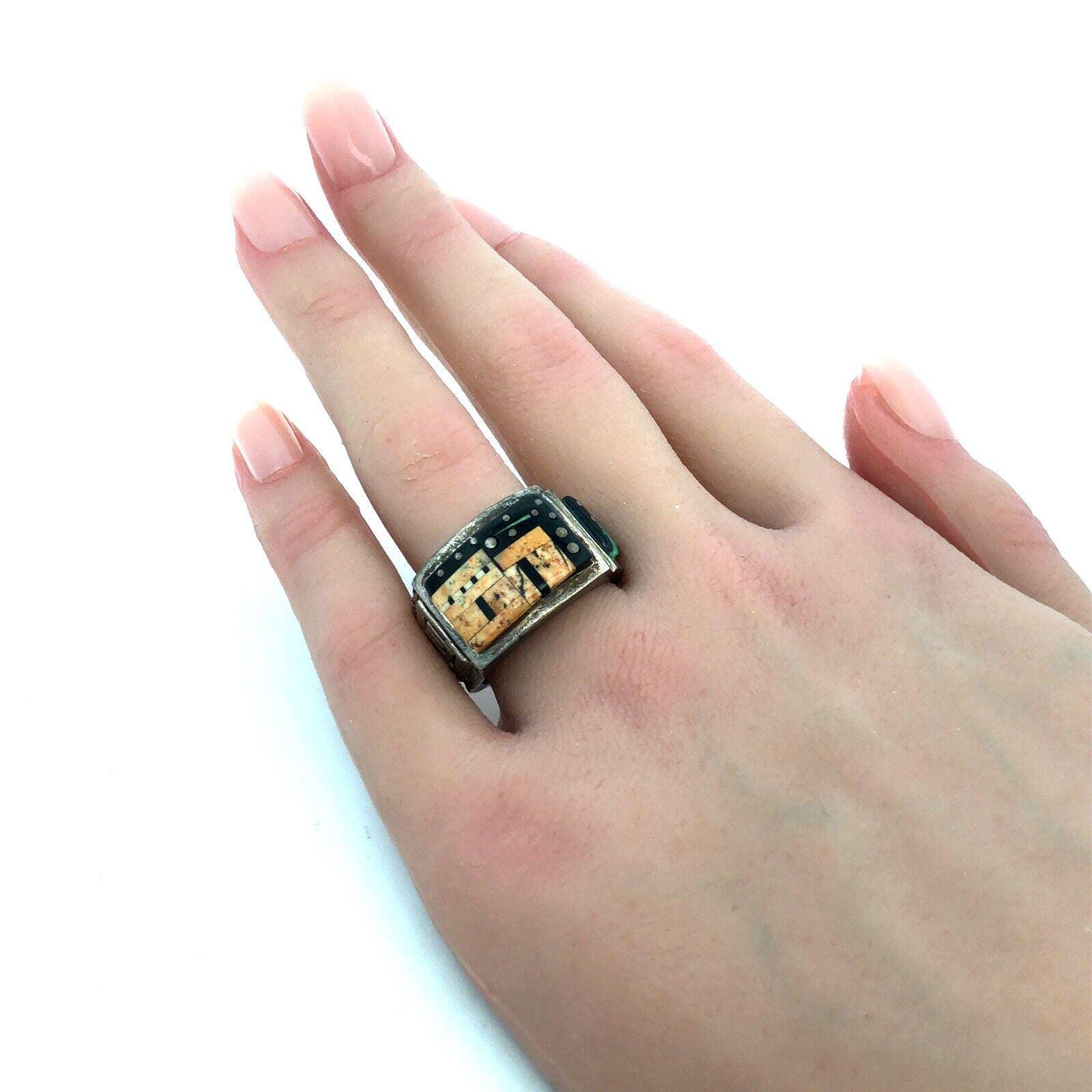 オール14金 14K ナバホ インレイ ペンダント アーヴィン・ホスキー