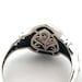 Sterling Silver Pear Teardrop Simulated Opal Ring For Women - Oxidized Luxury Statement Ring - 925 Stamped - View #7