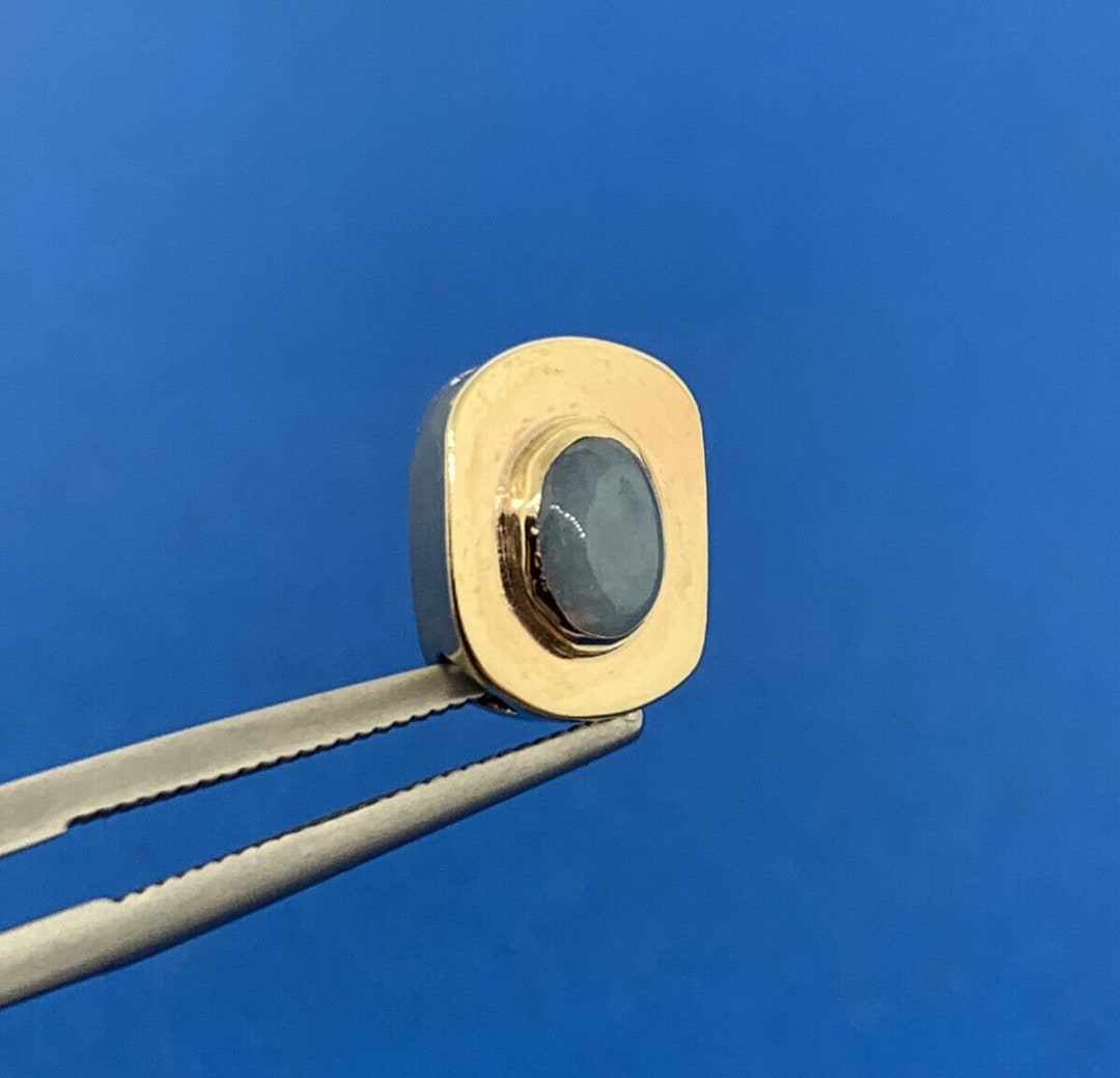 チャー オパール オーバルチャーム ゴールド Vintage 10K Yellow Gold Oval Opal Cabochon Slide Bracelet