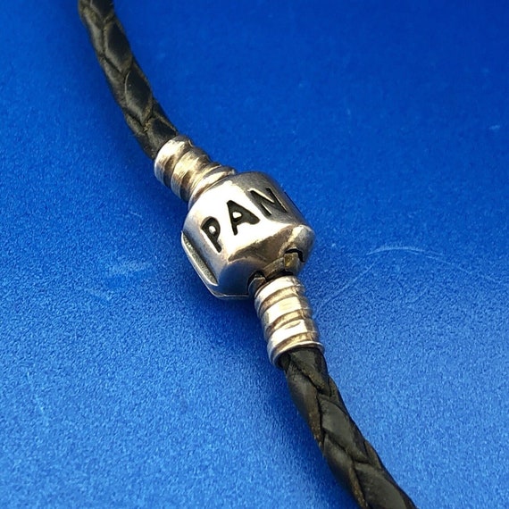 Pandora Moments Double Black Leather Bracelet Ste… - image 3