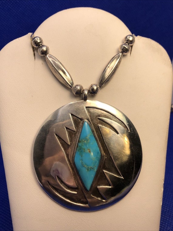 Native American Navajo 925 Sterling Silver Turquo… - image 4