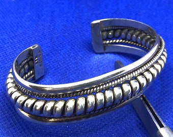 Vintage Sterling Silver Chain Bracelet Mexico TC-66 925 36 Grams