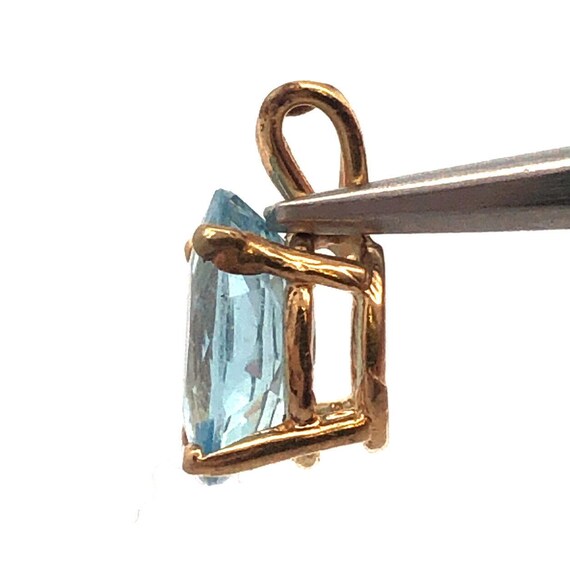 Lovely 14k Yellow Gold Oval Cut 2.75ct Swiss Blue… - image 6