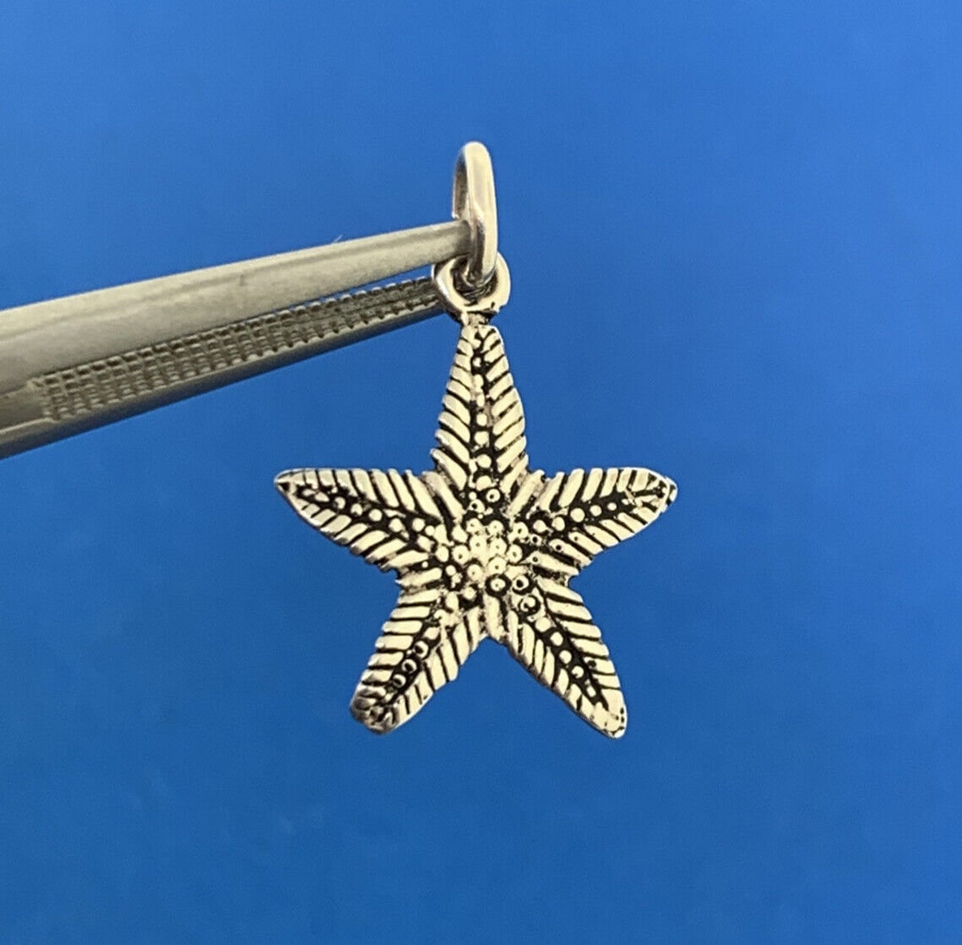 Vintage Sterling Silver 925 Star Fish Sea Ocean Pendant Charm - Etsy