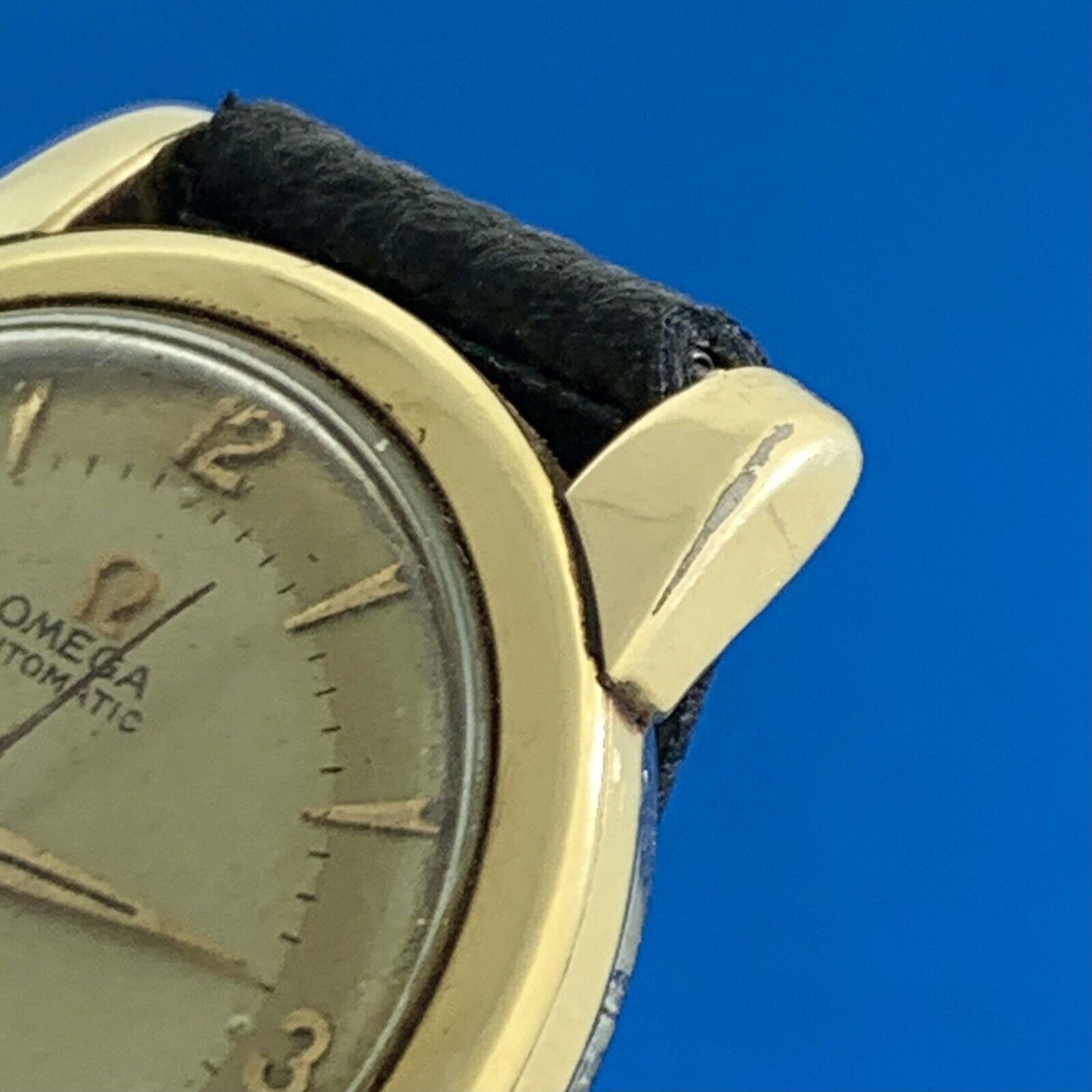 値下げ！Omega Seamaster ゴールド文字盤 ビンテージ 楽天市場】デッドストック級 稼働 良品 オメガ AT 166.010-67
