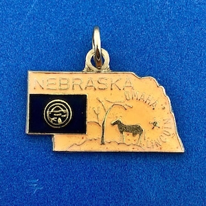 Sterling Silver State Charm - Nebraska