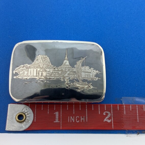 Vintage Sterling Silver SIAM NIELLOWARE Buildings… - image 7