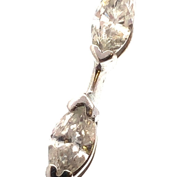 Designer 14K White Gold Marquise Diamond Annivers… - image 8