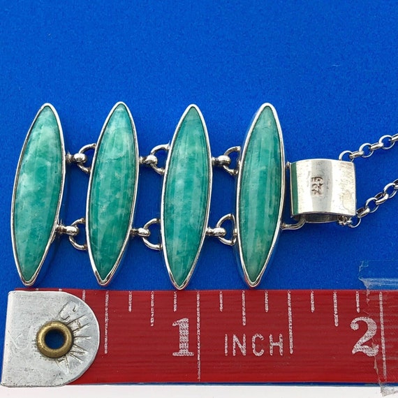 Stunning Sterling Silver 925 Cabochon Turquoise 1… - image 9