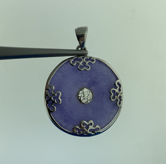 Chinese Export 925 Sterling Silver Lavender Long … - image 3