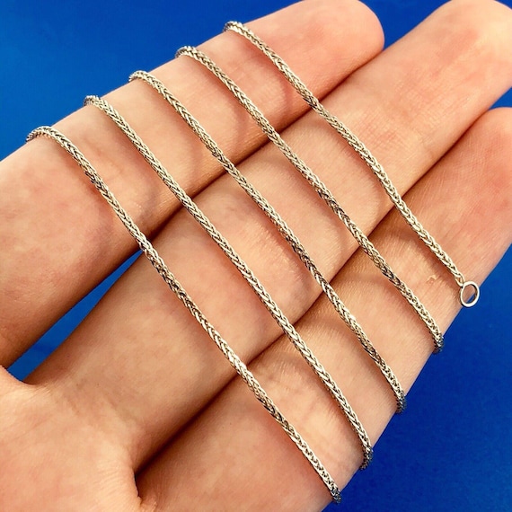 Karizia SPA KA 1772 Italy 14K White Gold Wheat Adjustable