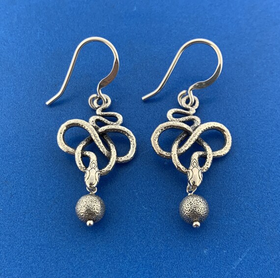 SILVER925 SLIDE BALL HOOK EARRINGS/シルバー