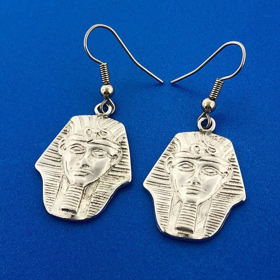 Designer STZ Silver Tone King Tut Sphinx Egyptian… - image 2